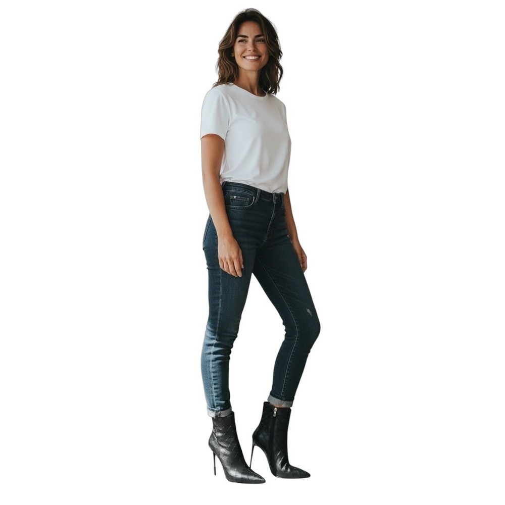 Simmi‎ London Women's Black Woven Square Toe Stiletto Heel Ankle Boots